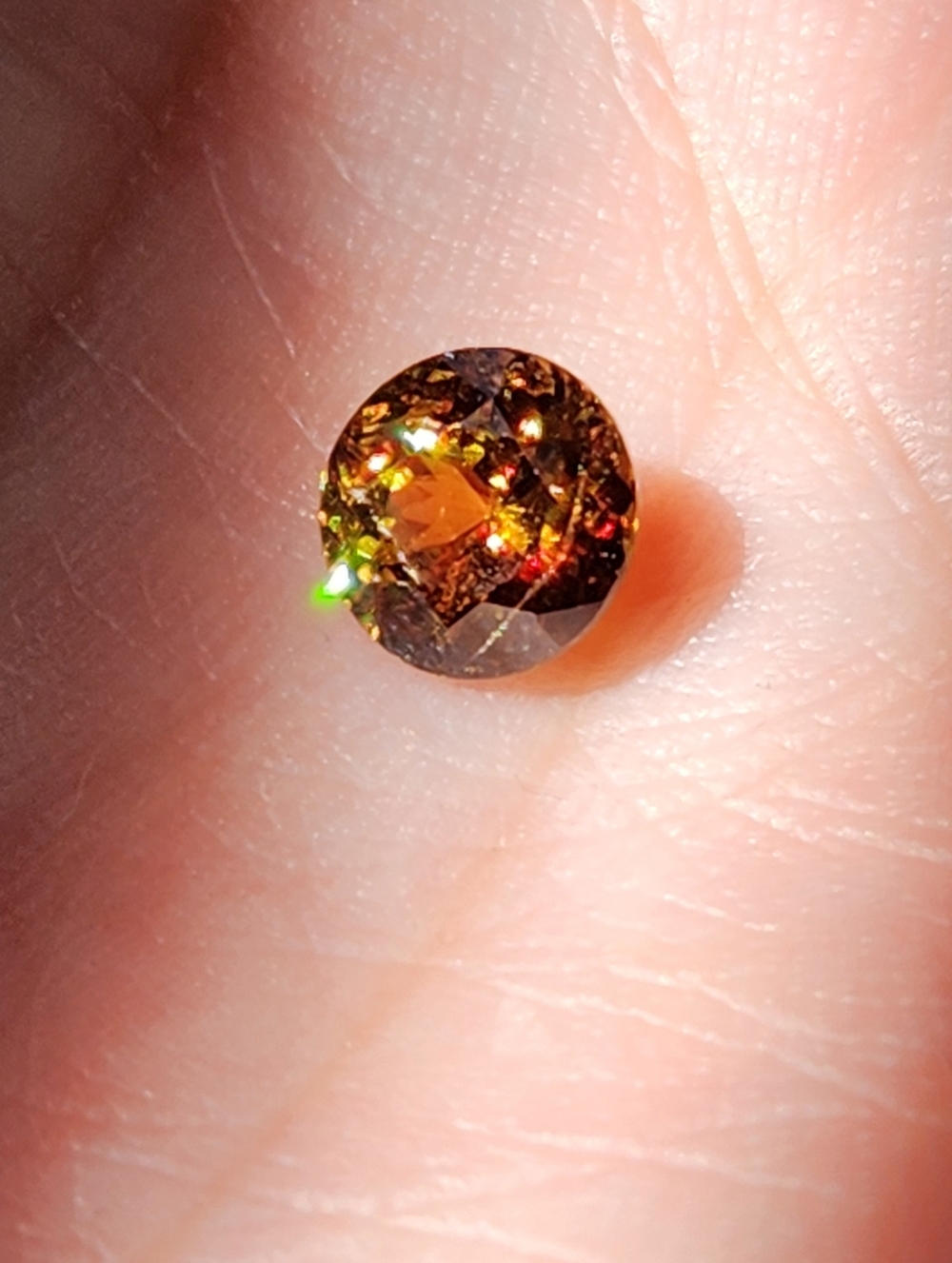 Mystical!! Natural Sphene 7.18mm x 6.88mm x 4.30mm Oval 1.47ct Loose Gemstone